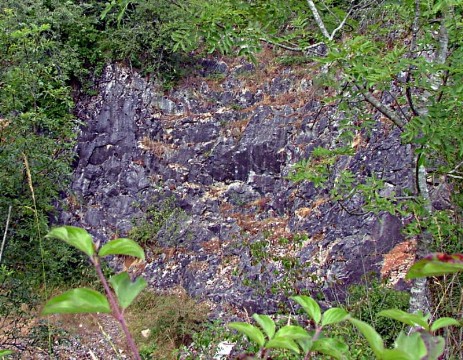 Affleurement de minerai